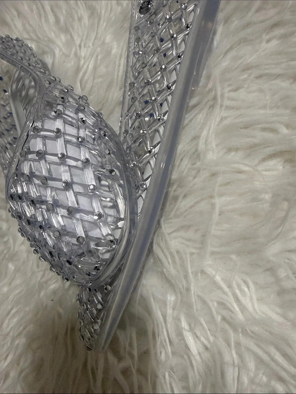 Michael Kors Clear Crystal-Pixie Jelly Ballet Flats - Transparent